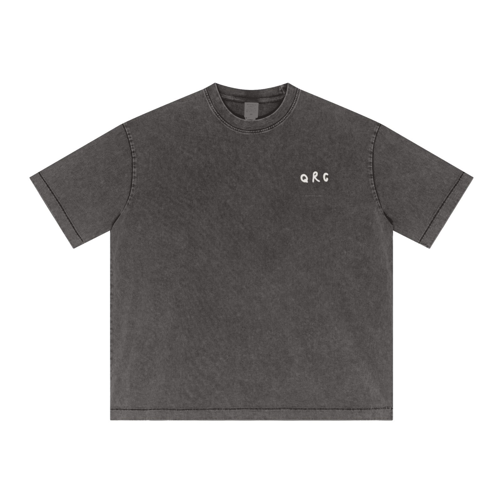 285GSM Vintage Snowflake Wash T-shirt Dark gray