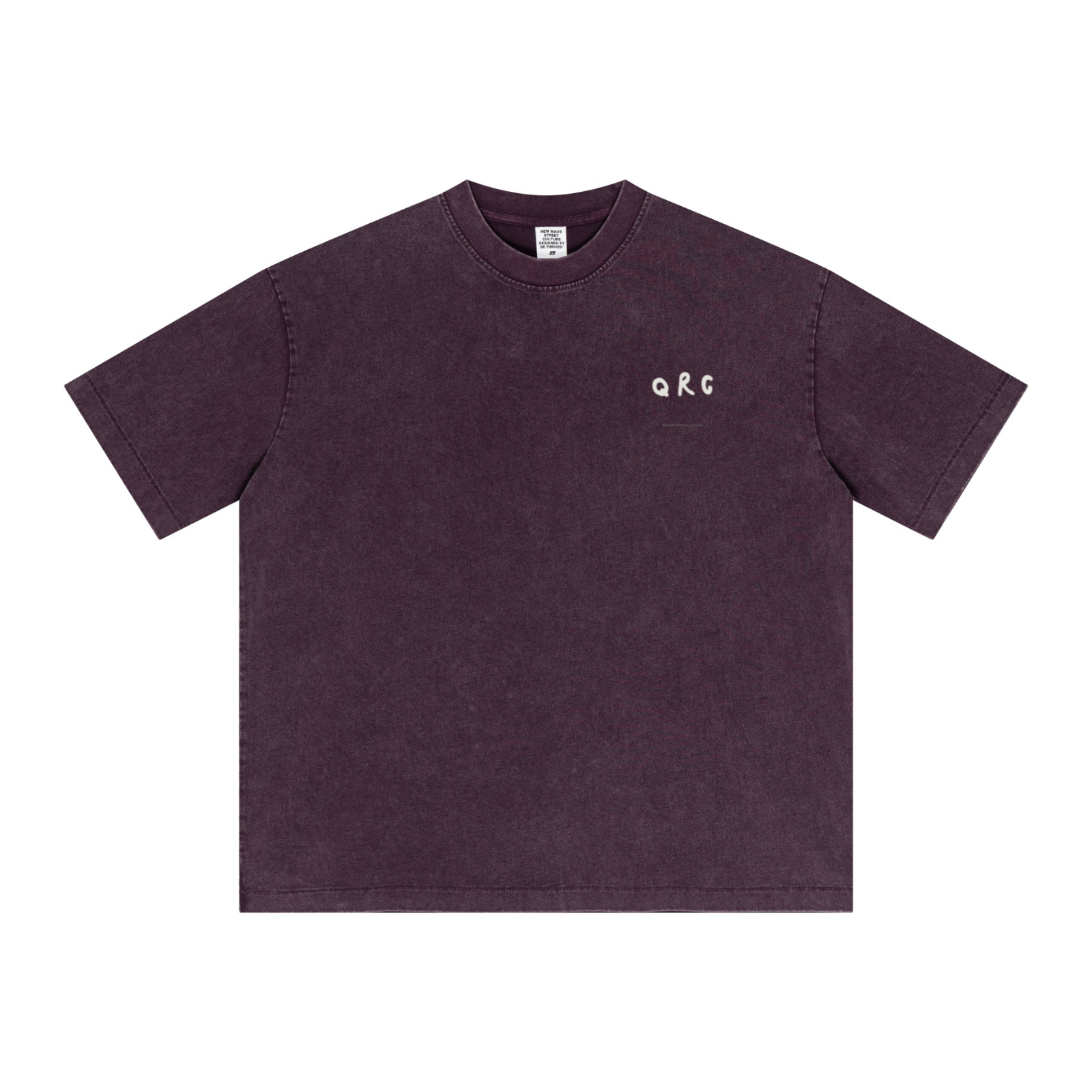 285GSM Vintage Snowflake Wash T-shirt Purple