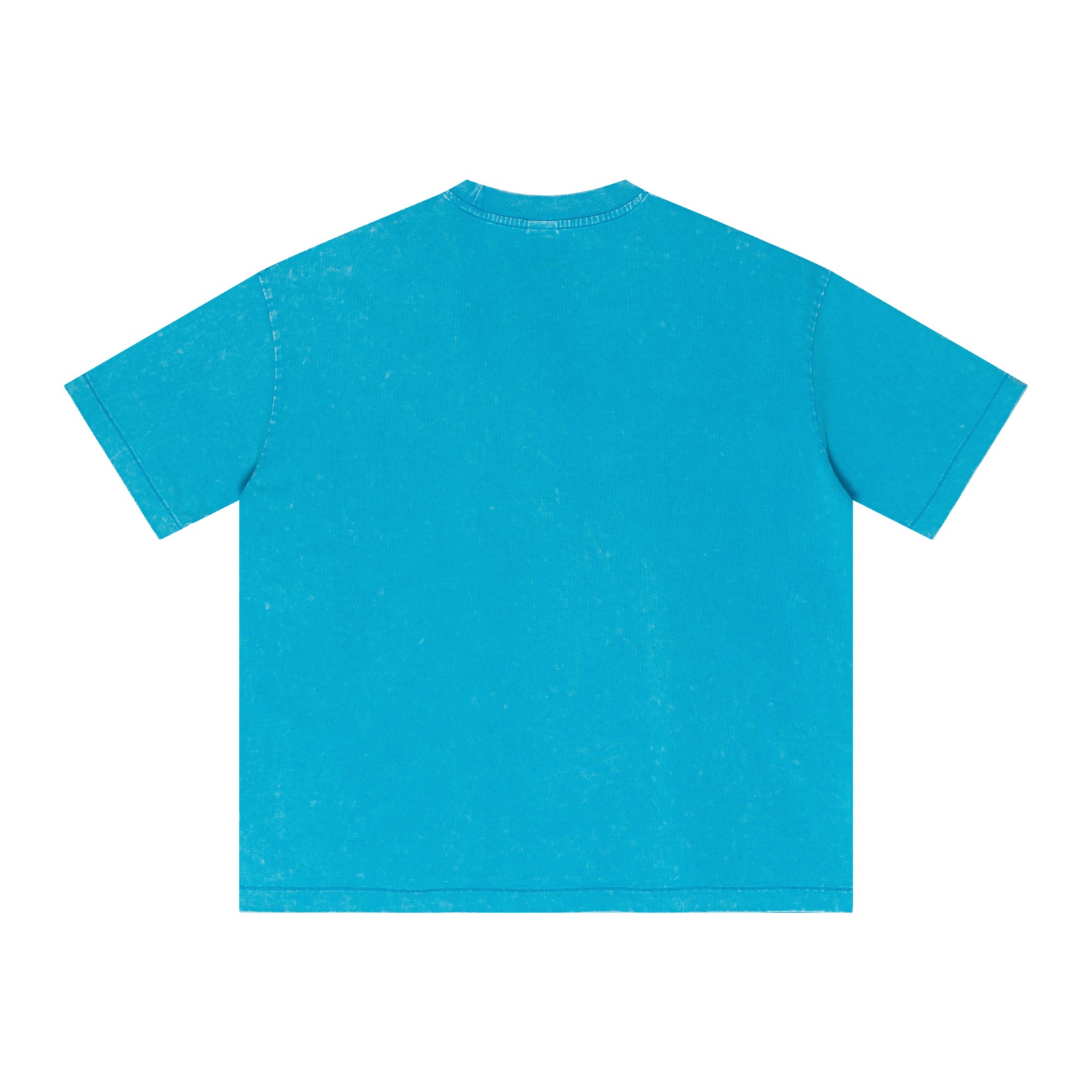 285GSM Vintage Snowflake Wash T-shirt Blue