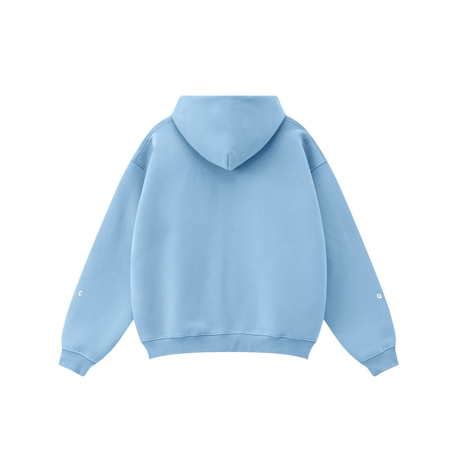 345GSM Solid Color Zip-Up Hoodie – Unisex Full-Zip, Cozy Fleece Interior Royal Blue