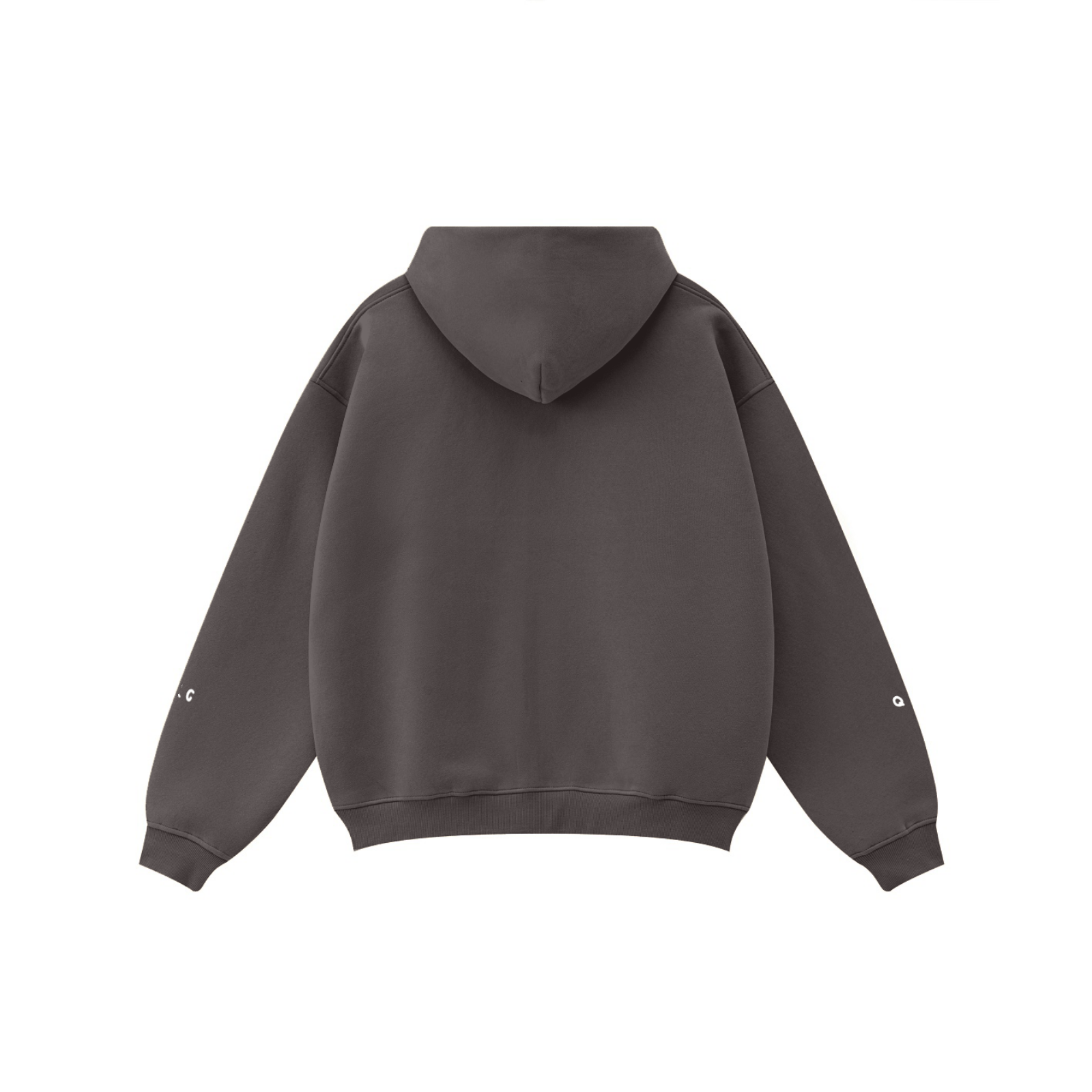 345GSM Solid Color Zip-Up Hoodie – Unisex Full-Zip, Cozy Fleece Interior Plum
