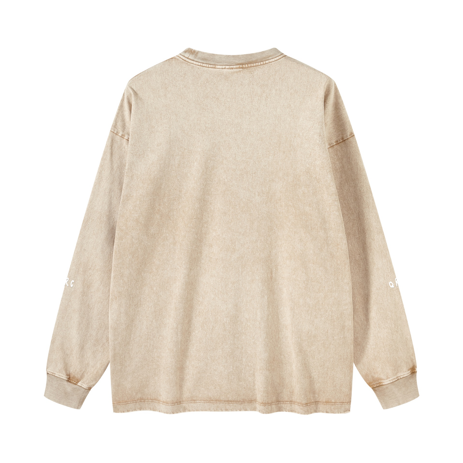 270GSM Women’s Versatile Vintage Long Sleeve Tee Khaki