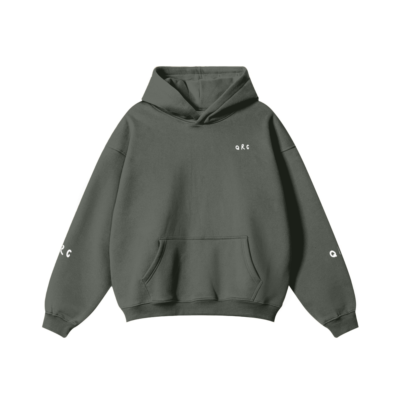 345GSM Solid Color Pullover Hoodie Gray