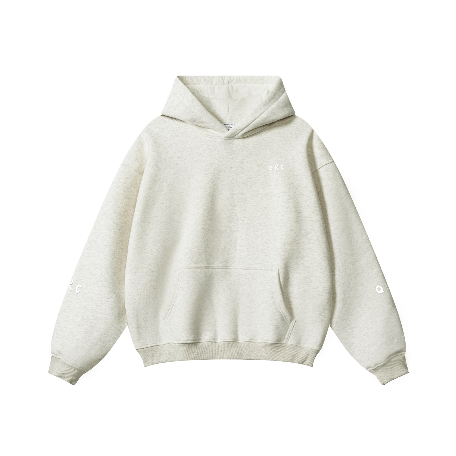 345GSM Solid Color Pullover Hoodie Oatmeal
